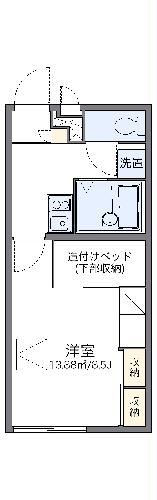 レオパレスアルカディアの間取り