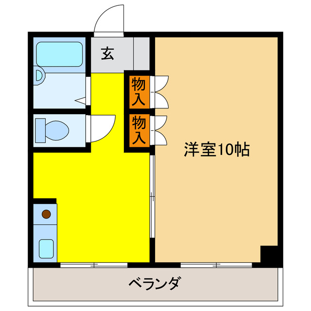 岐阜市昭和町のマンションの間取り