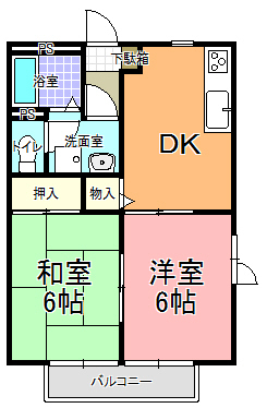 グレイスコート　Ｂ棟の間取り