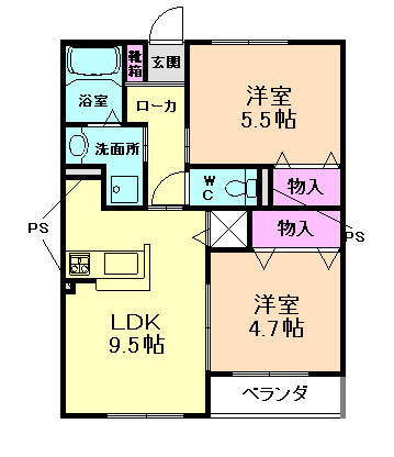 サンマルコ川西の間取り