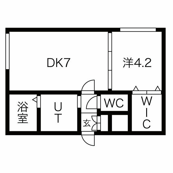 小樽市稲穂のマンションの間取り