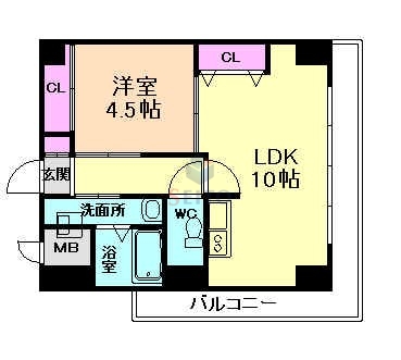 サムティ新大阪ＷＥＳＴの間取り