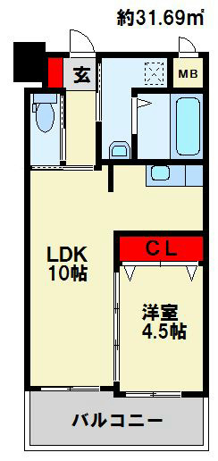 アンテス上到津の間取り