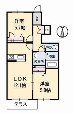 プロヌーブ鳴門の間取り