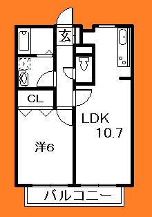 船橋市西船のアパートの間取り