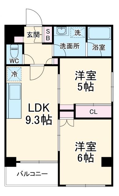 横浜市港北区大豆戸町のマンションの間取り