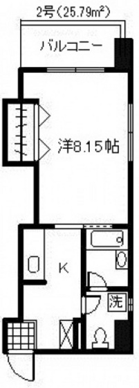 広島市中区本川町のマンションの間取り