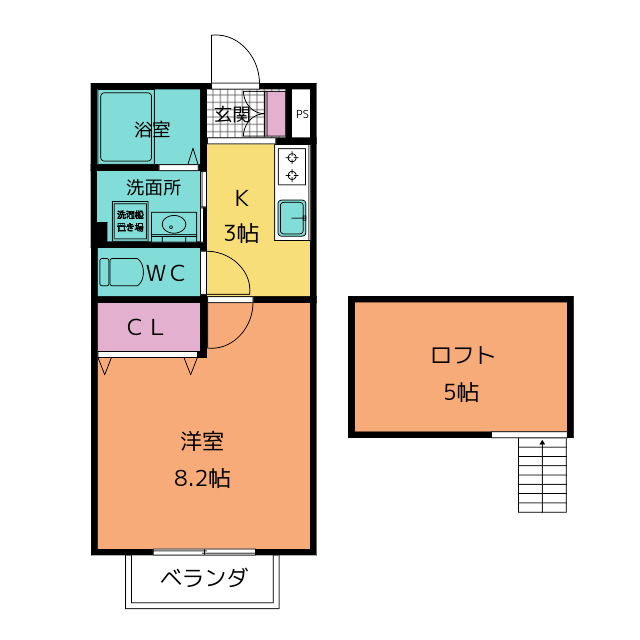 グラシアス　Ｂ棟の間取り