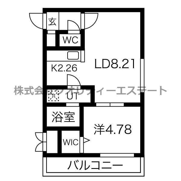 【プリヴィエール旭町の間取り】