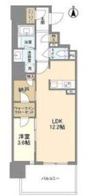 大阪市西区南堀江のマンションの間取り