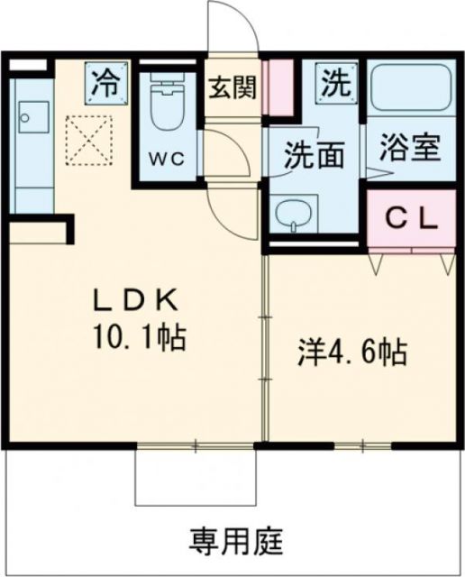 Polonia　Wakamatsu　B棟の間取り