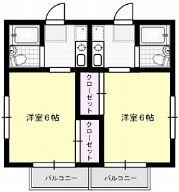 【ヴィラカナルの間取り】