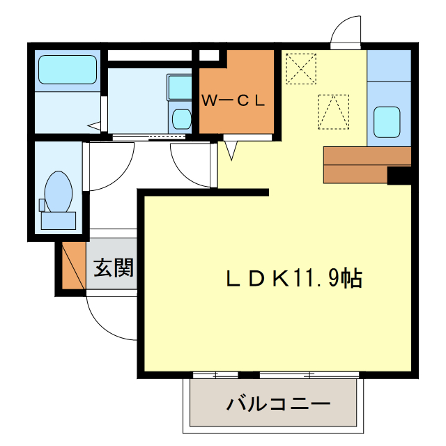 エスポワール高崎の間取り