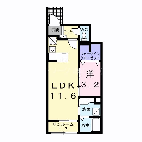 ラフィネポワール２の間取り