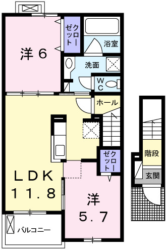 インプレス・ヴィラの間取り