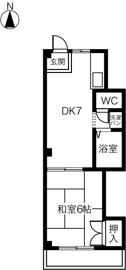 国府宮マンションの間取り