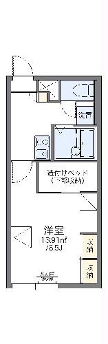 レオパレスソレイユ北野の間取り