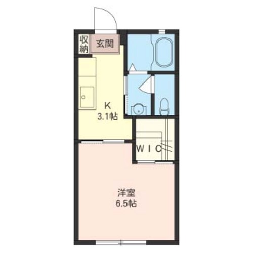 サウスフラット　（2F）の間取り