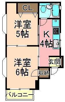 足立区栗原のアパートの間取り