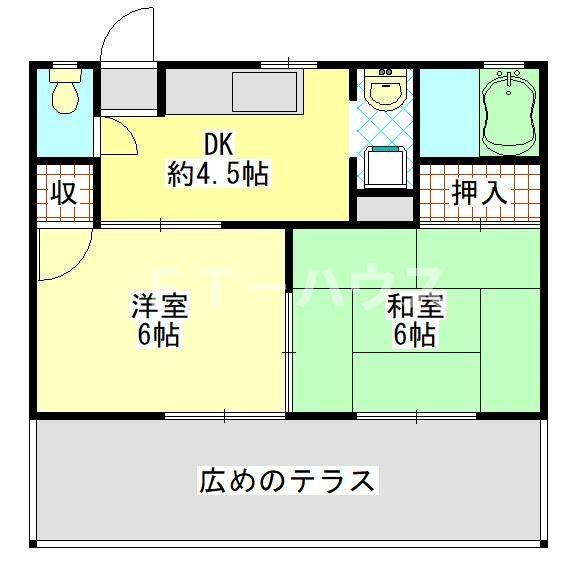 タウンコート七林の間取り