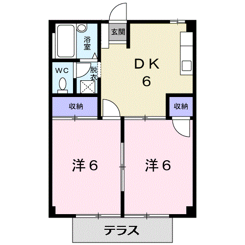 シティハイツ高野の間取り