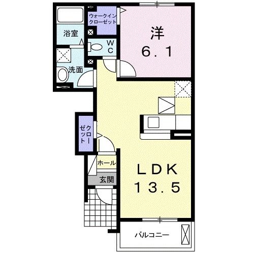 田村市船引町船引のアパートの間取り