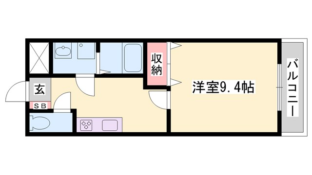 メゾン　ハイバレーの間取り