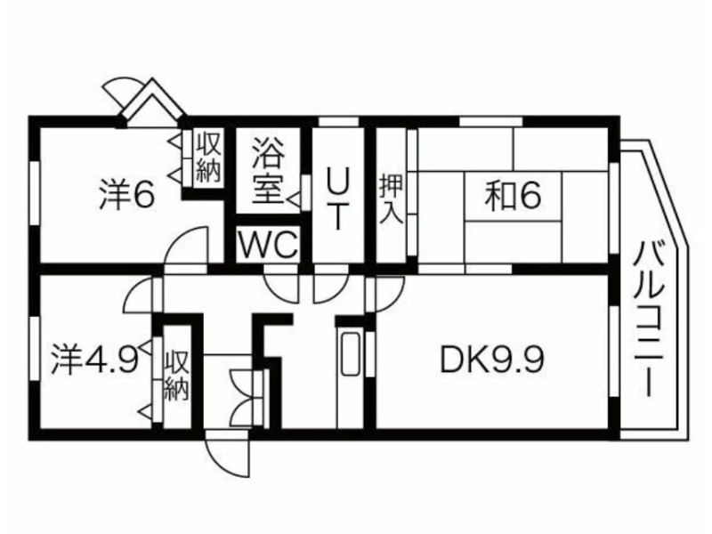 【セザール円山公園の間取り】