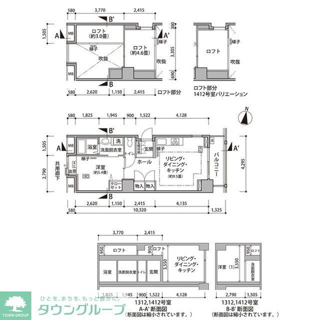 東雲キャナルコートＣＯＤＡＮ１８号棟の間取り