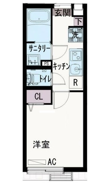 海老名市国分北のマンションの間取り