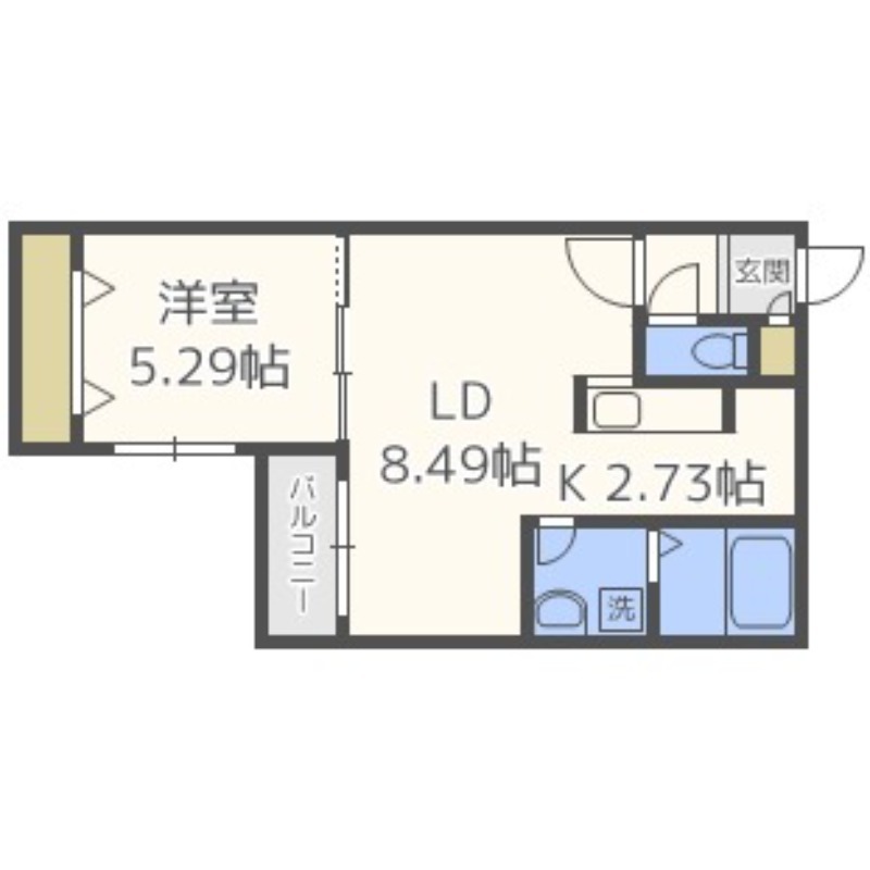 Cheval北10条の間取り