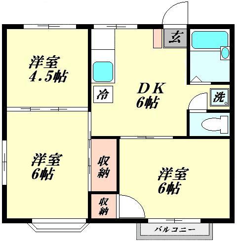 コーポタナベIIIの間取り