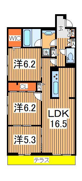 フォルトゥーナ南流山の間取り