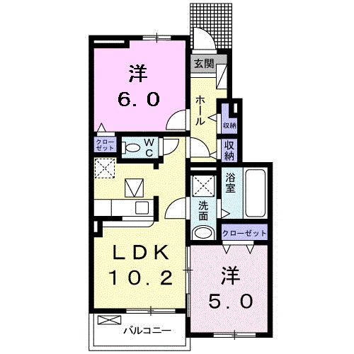 ベル　ファインの間取り