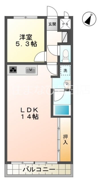 スガビルマンションの間取り