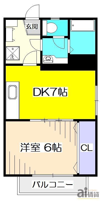 小平市学園西町のマンションの間取り