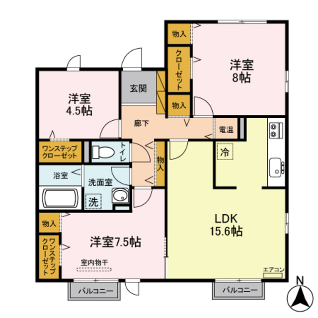 【アネシスエコ常盤台の間取り】