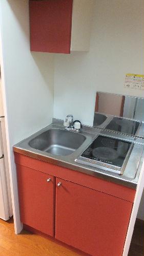 キッチン　２口ラジエントヒーター設置済み