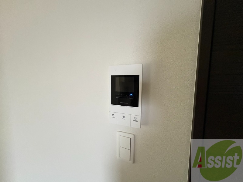 セキュリティ　インターホンです。オートロック付きで安心のマンションです。