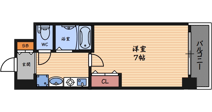 エスリード新梅田の間取り