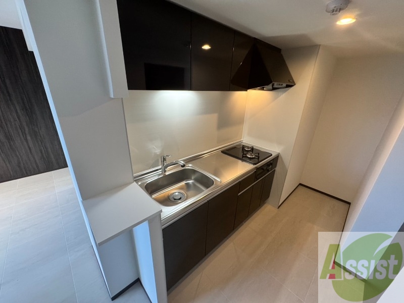 キッチン　都市ガスのキッチンなのでたくさんお料理できますね！