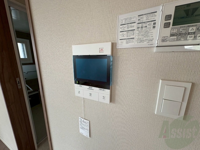 その他設備　モニタ付インターホンでセキュリティ面も安心です。
