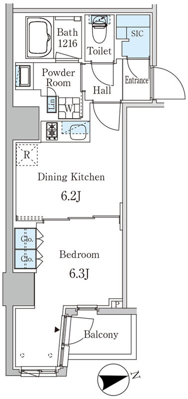 ザ・ライオンズフォーシア外神田の間取り