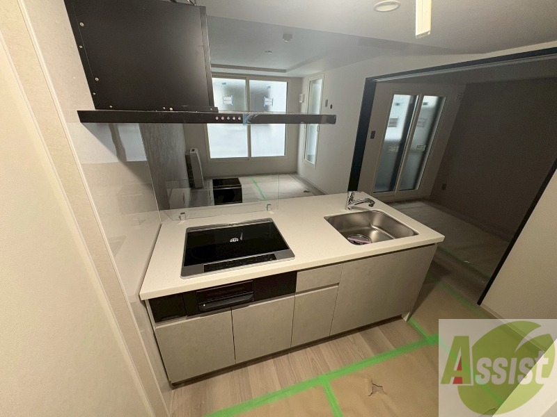 キッチン　システムキッチンなので、すぐお料理に使えます！