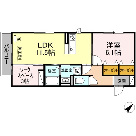 メゾン・ド・ソレイユの間取り