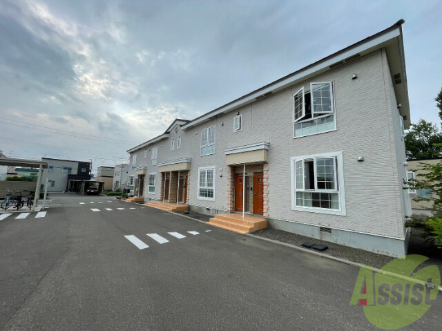 建物外観　札幌市北区拓北八条「カルム・ガーデン弐番館」