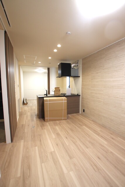 居室・リビング　※建築中の写真です