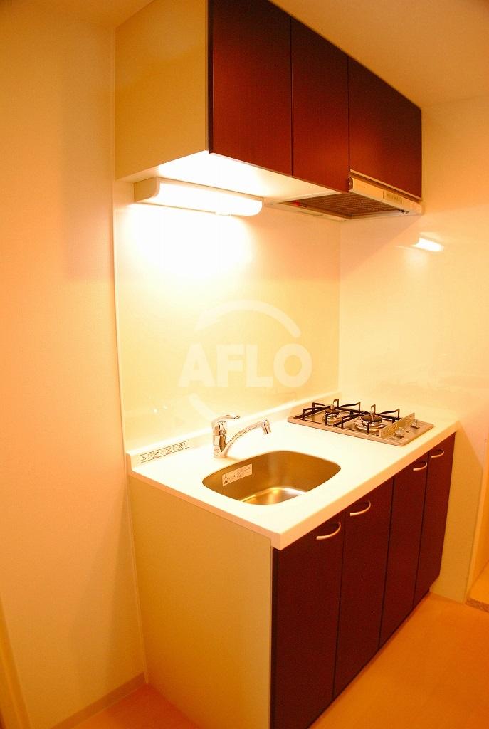 キッチン　エステムプラザ難波WESTIIプレディア　ガス2口コンロシス