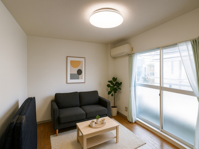 居室・リビング　CGで家具等を配置したもので家具等は含まれません。