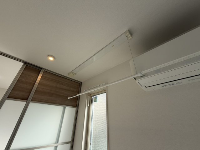 バルコニー　お洗濯にも便利なバルコニー付き